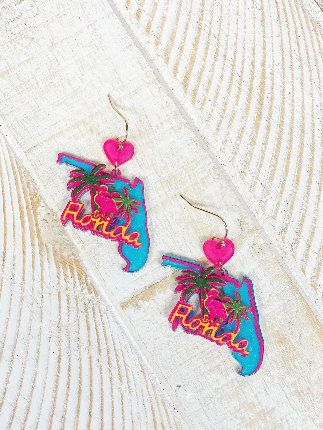 State Icon Dangle Earrings - Florida