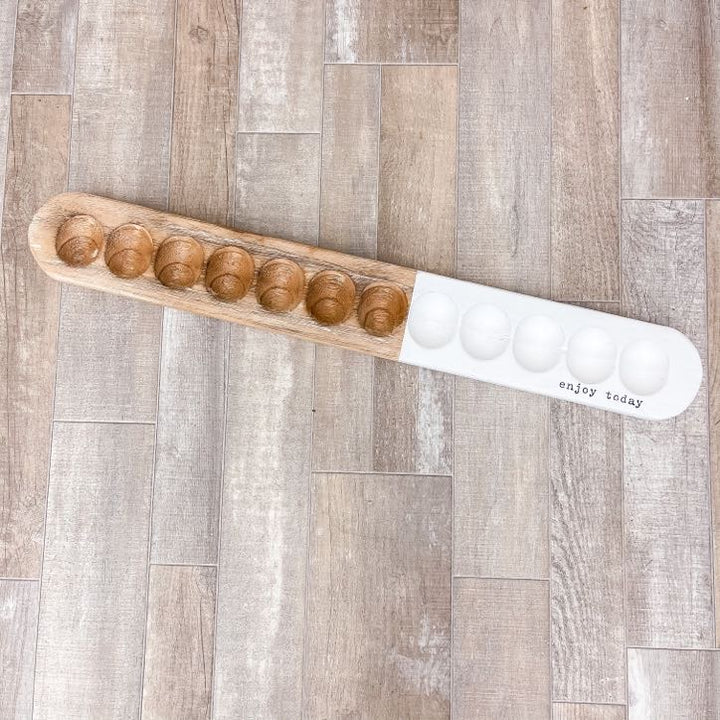 Paulownia Wood Egg Tray by Mud Pie