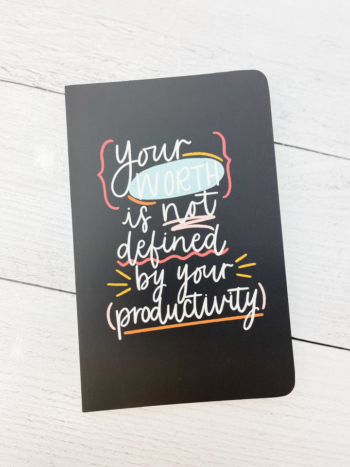 'Your Worth' Dotted Notebook