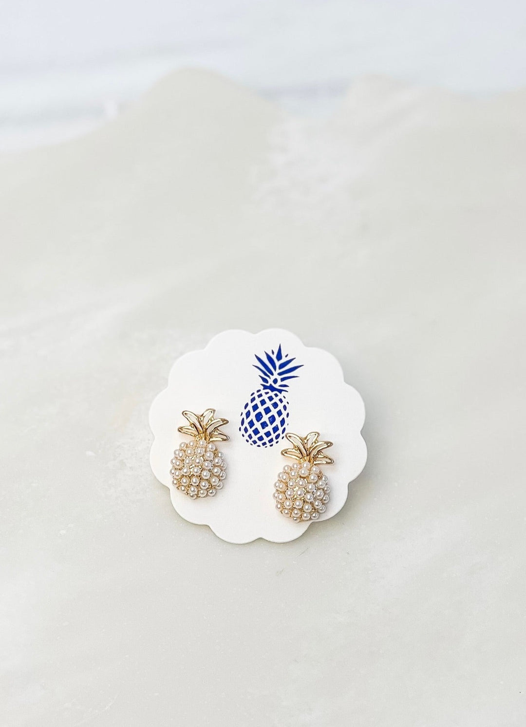 Pineapple Pearl Pop Studs