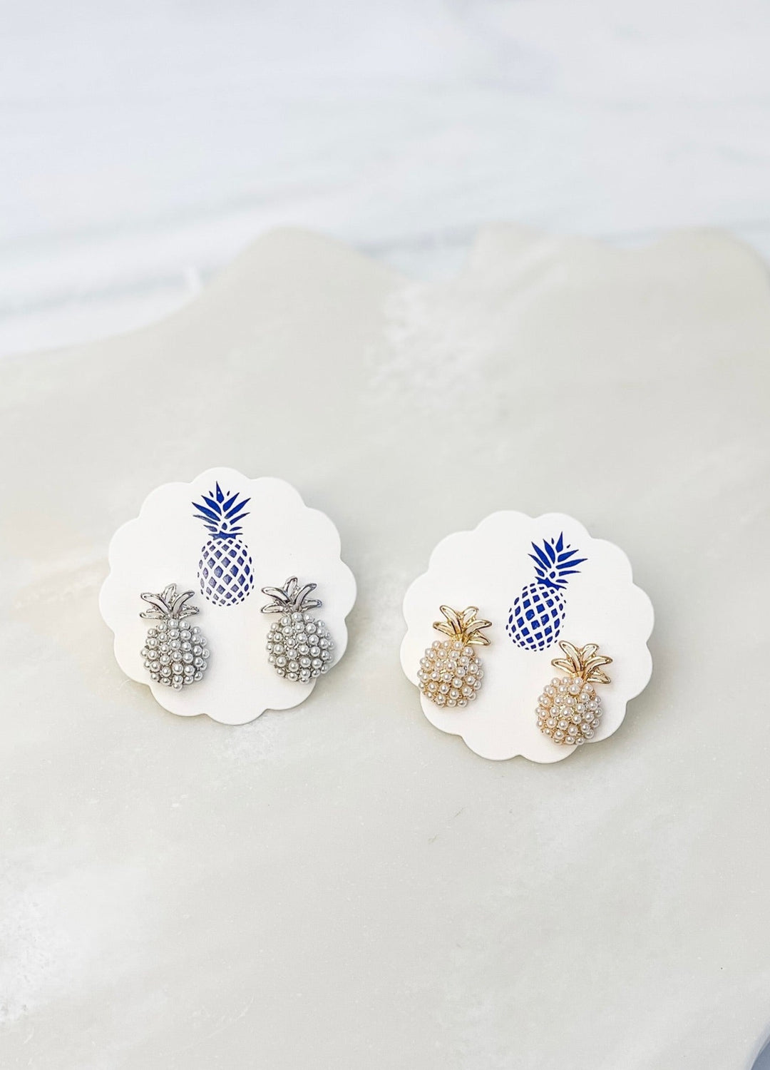 Pineapple Pearl Pop Studs