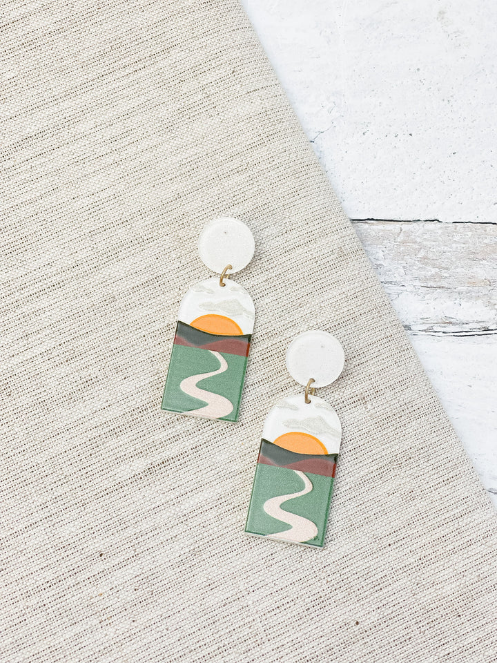 Sunset Valley Dangle Earrings