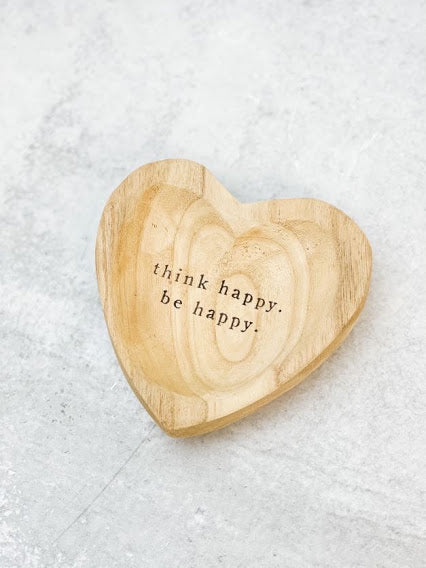 Wood Heart Trinket Trays by Mud Pie