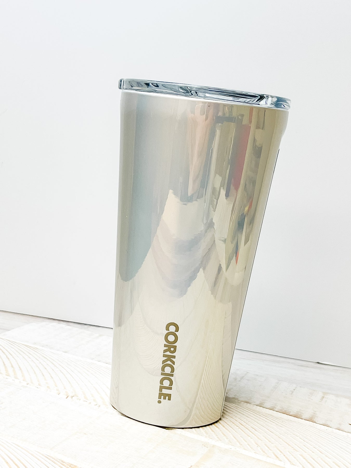 Stainless Steel Prismatic Tumbler With Straw