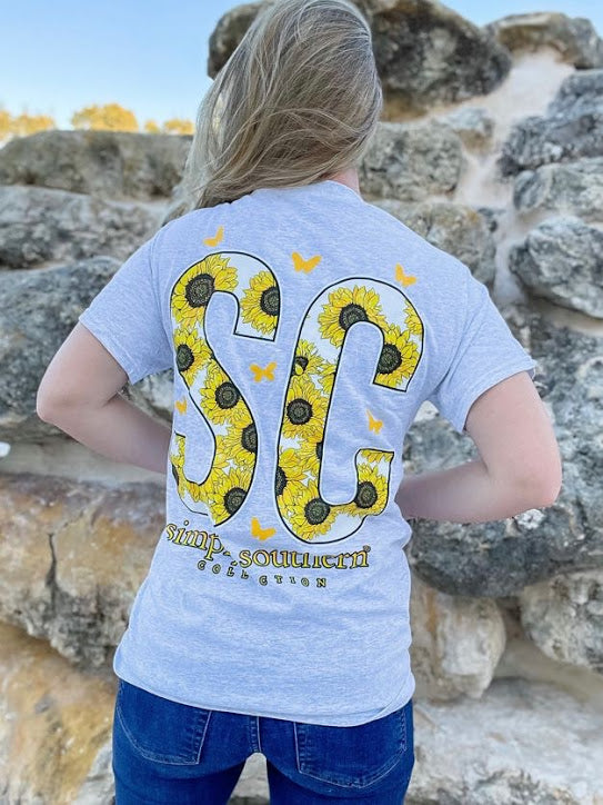 'South Carolina' Sunflower Short Sleeve by Simply Southern