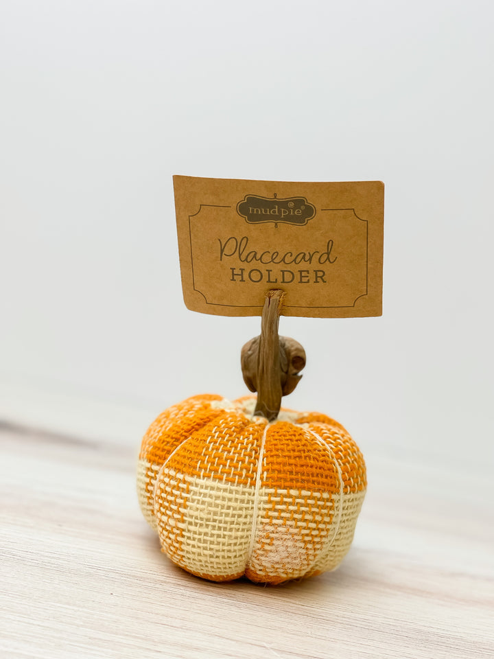 Pumpkin Card Holders by Mud Pie - 3 Color Options