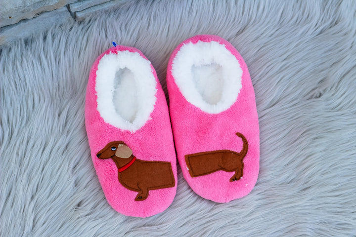 Snoozies Dog Slippers - Dachshund