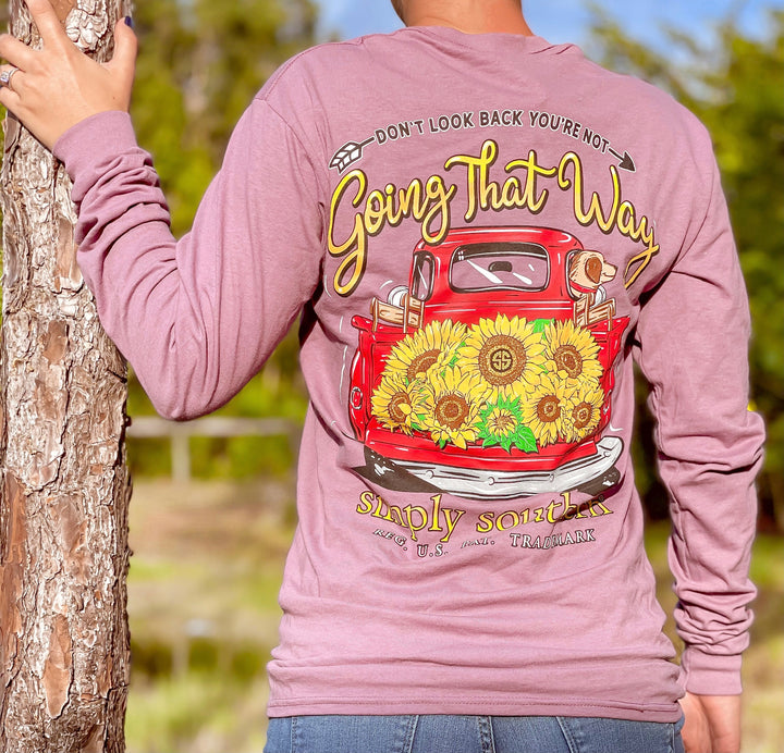 Don’t Look Back You're Not Going That Way Long Sleeve Tee by Simply Southern