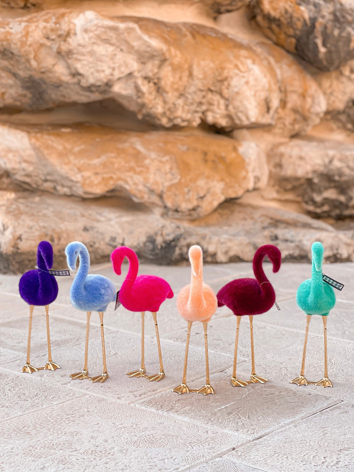 Flocked Flamingos