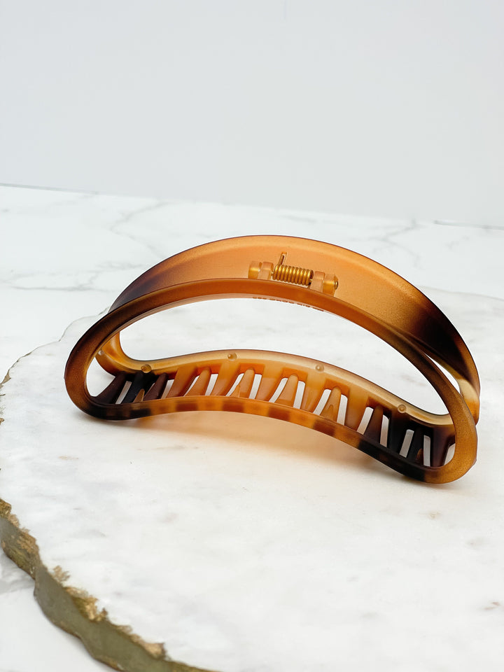 Jumbo Half Moon Claw Clip - Tortoise