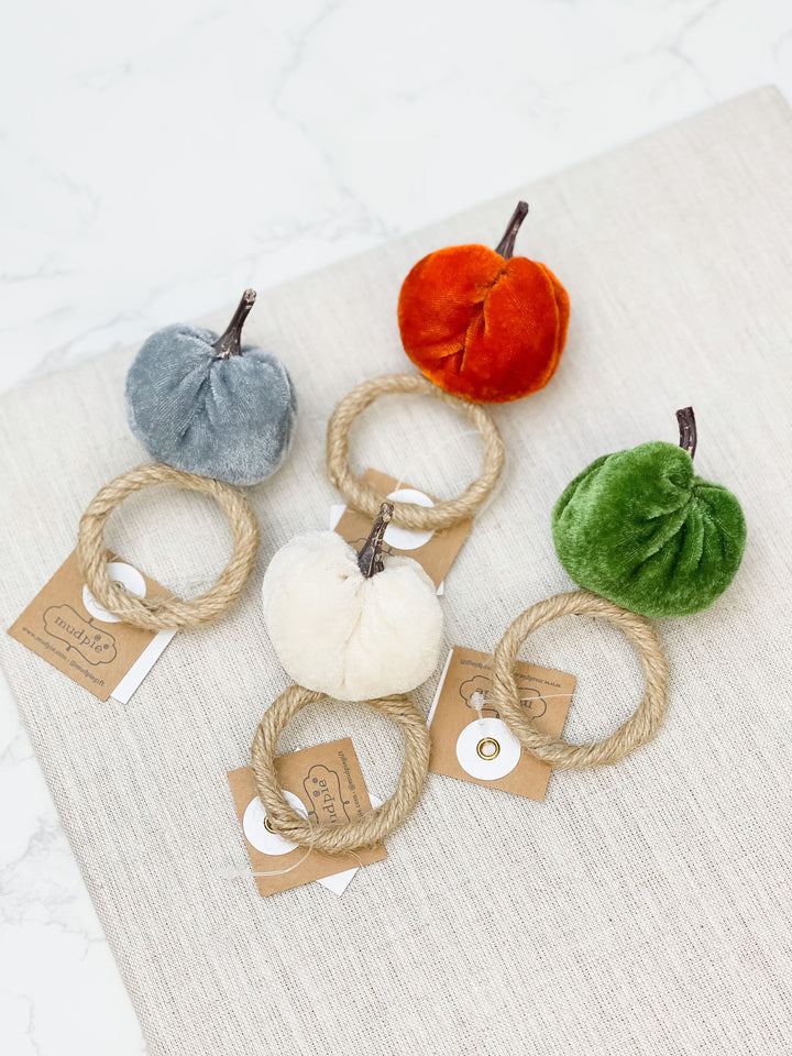 Pumpkin Napkin Rings By Mud Pie