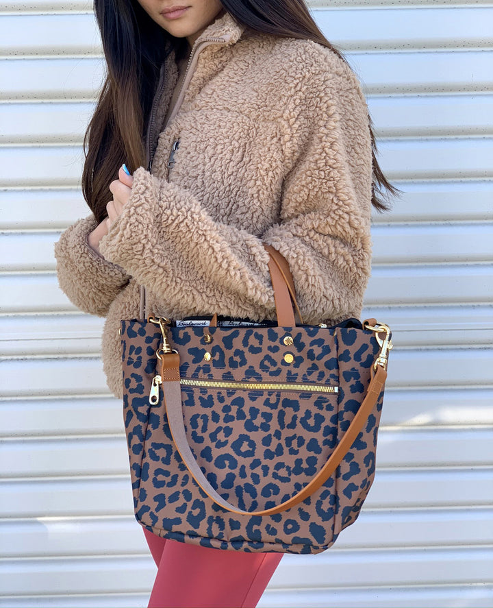 Joey Canvas Tote - Leopard