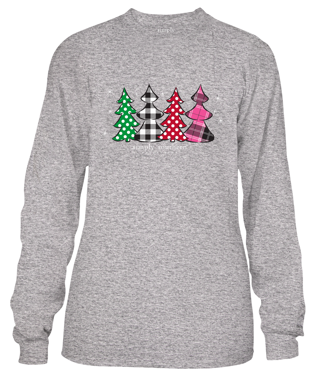 'Messy & Bright' Christmas Long Sleeve Tee by Simply Southern