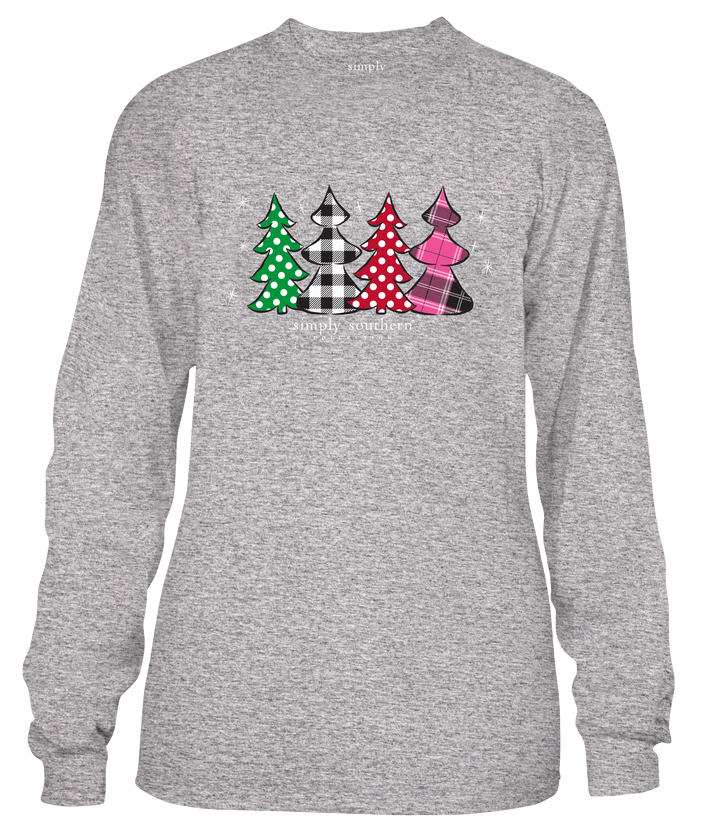 'Messy & Bright' Christmas Long Sleeve Tee by Simply Southern