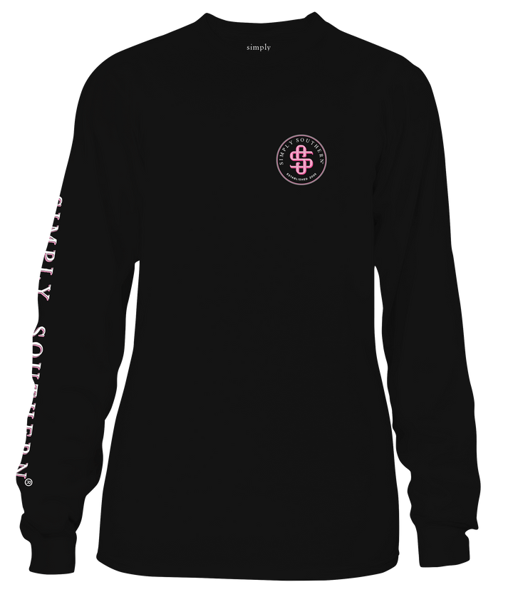 'Strength, Courage, and Support' Breast Cancer Long Sleeve Tee by Simply Southern