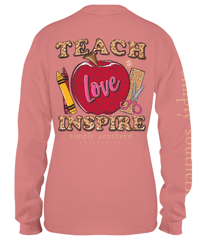 'Teach Love Inspire' Long Sleeve Tee by Simply Southern