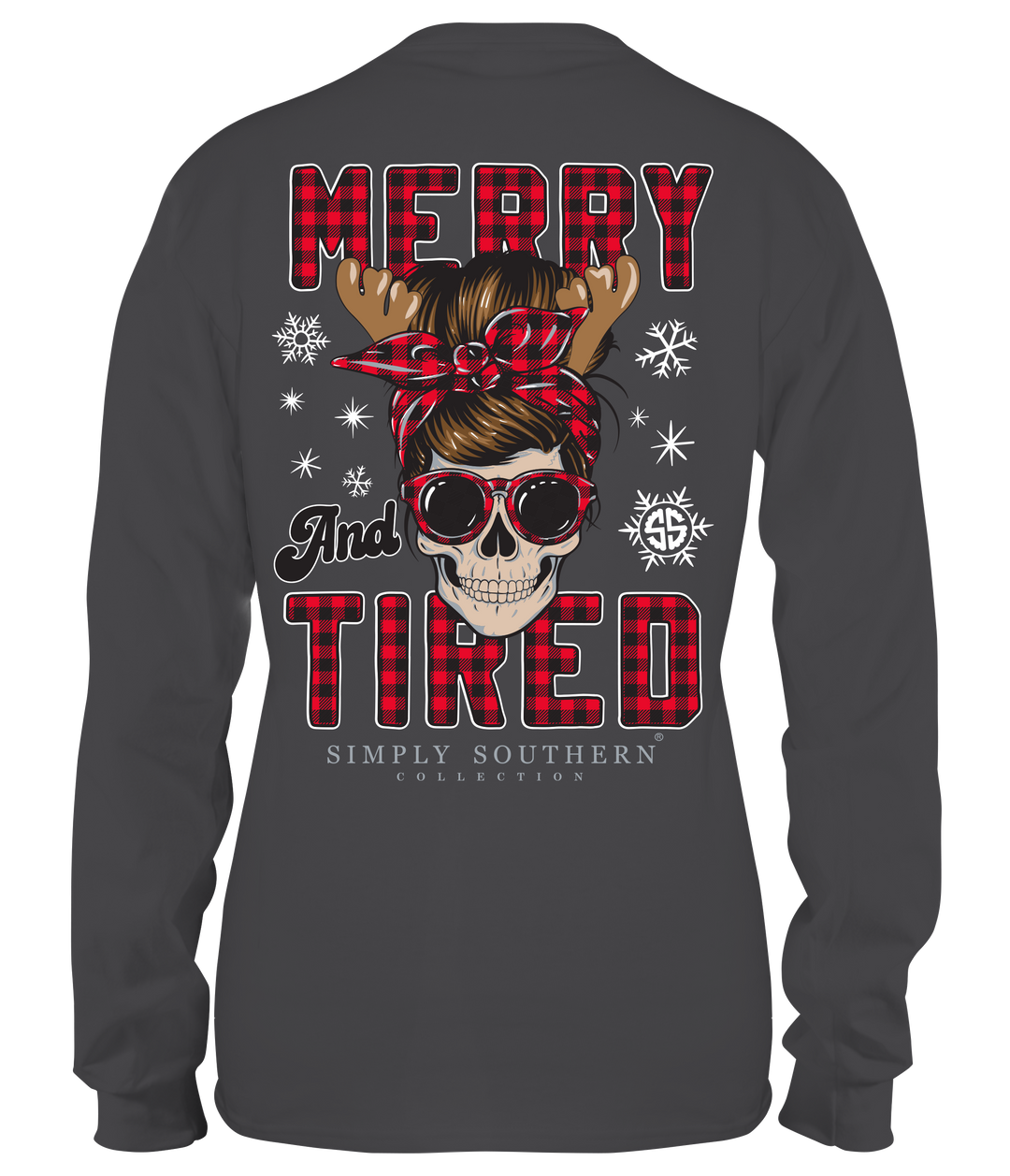 'Merry and Tired' Long Sleeve Tee by Simply Southern