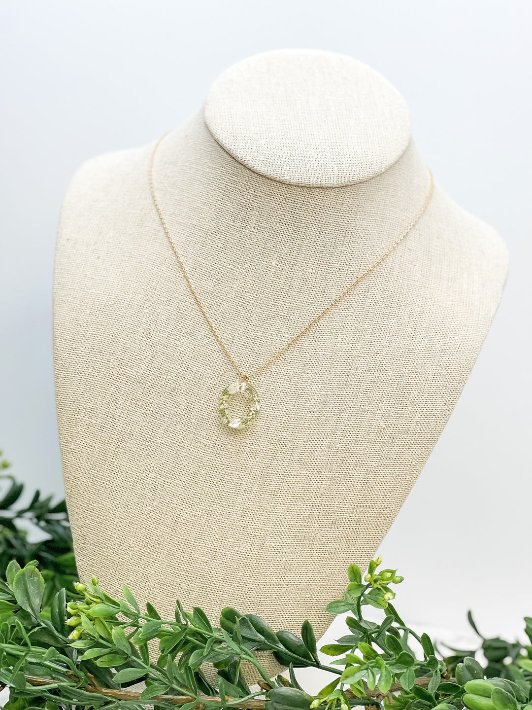 Flower Initial Pendant Necklace