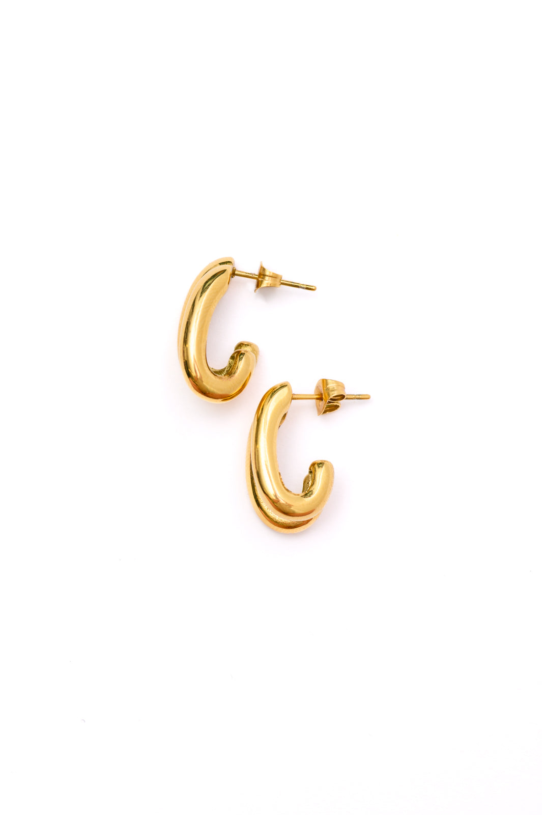 Pushing Limits Gold Plated Earrings (Ships in 1-2 Weeks)