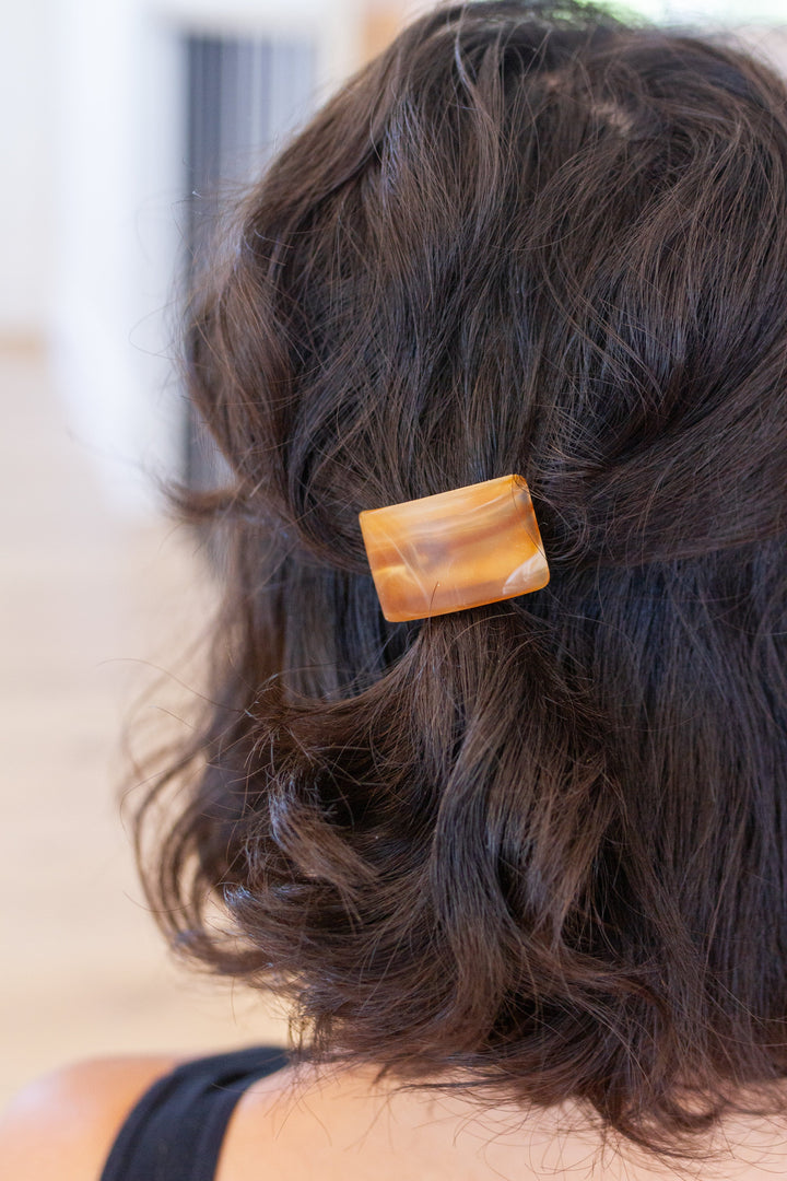 Rectangle Cuff Hair Tie Elastic in Amber (Ships in 1-2 Weeks)