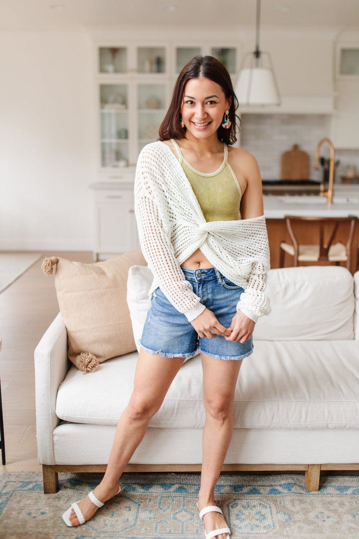 Rendezvous Crop Tank In Mustard