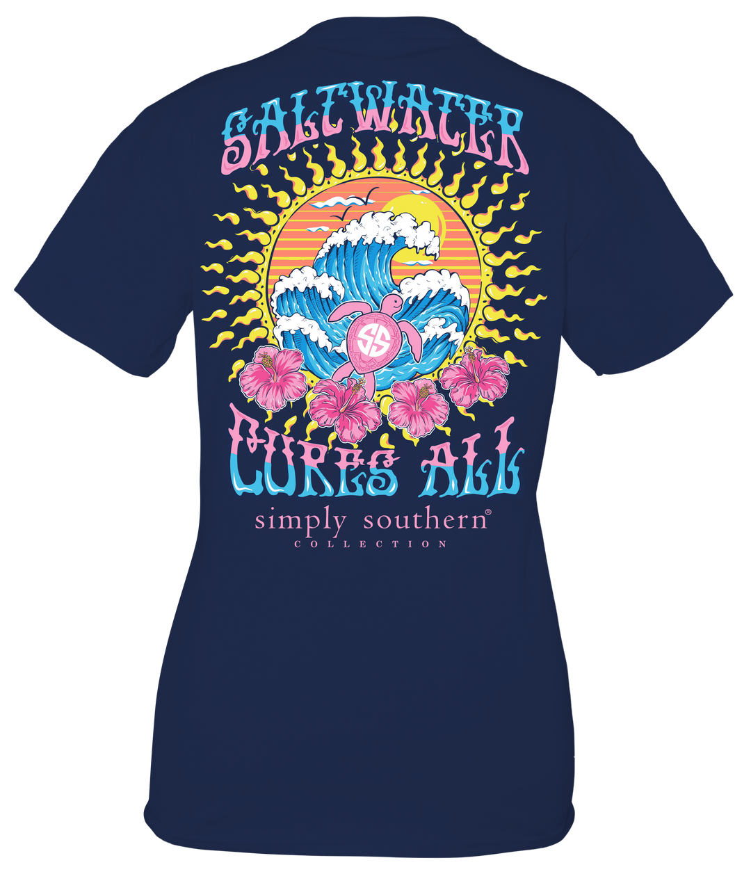 'Salt Water Cures All' Short Sleeve Tee by Simply Southern