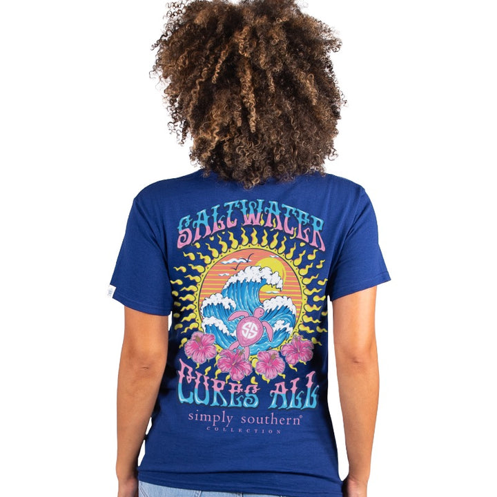 'Salt Water Cures All' Short Sleeve Tee by Simply Southern