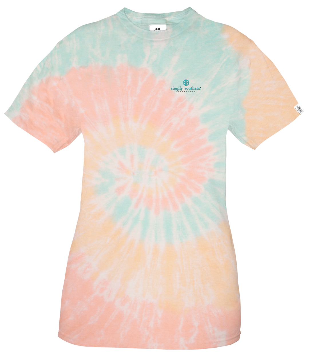 'Never Settle For Just One Scoop' Tie Dye Short Sleeve Tee by Simply Southern