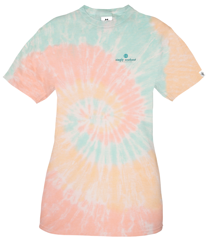 'Never Settle For Just One Scoop' Tie Dye Short Sleeve Tee by Simply Southern