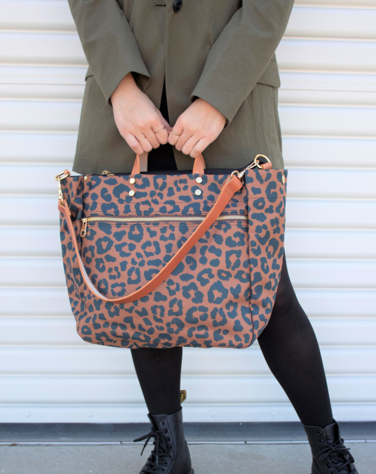 Codie Nylon Tote - Leopard