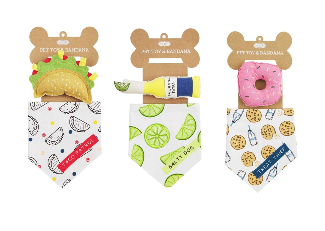 Pet Toy & Bandana Sets by Mud Pie