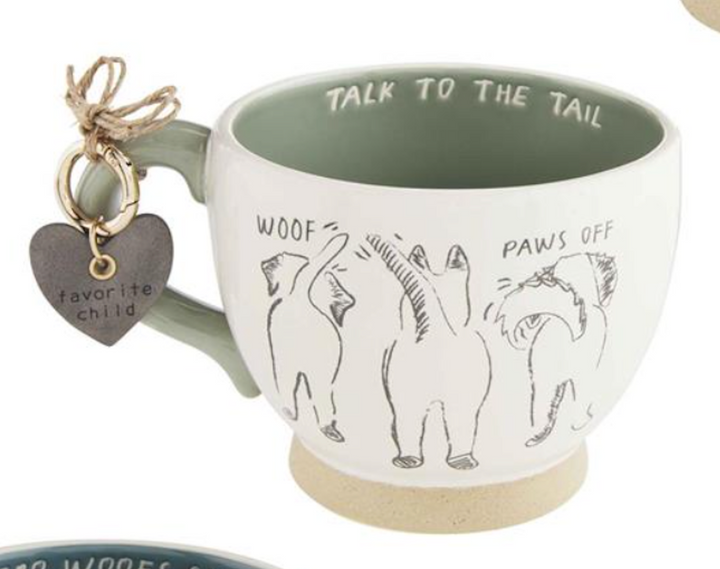 Dog Mug & Collar Charm Sets by Mud Pie