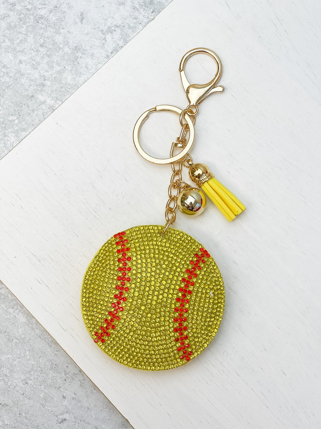 Sports Ball Glitzy Key Chains