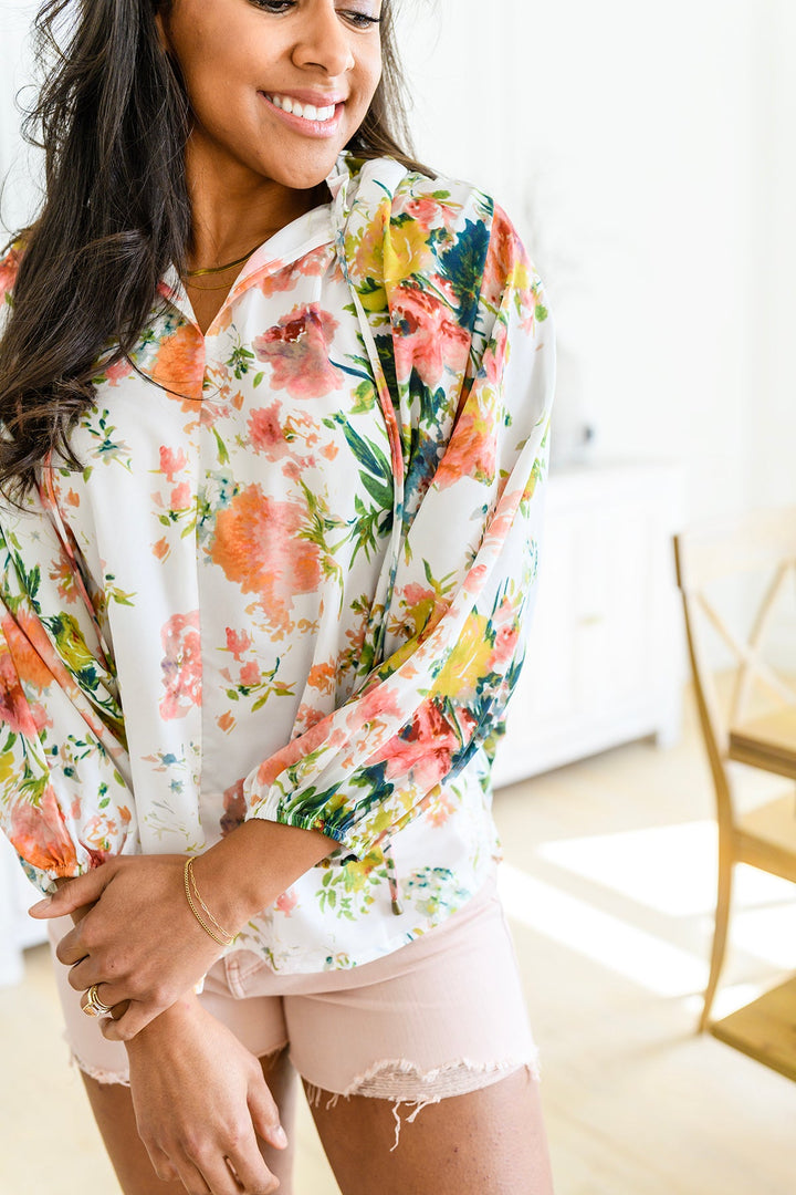 Spring Haiku Floral Blouse (Ships in 1-2 Weeks)