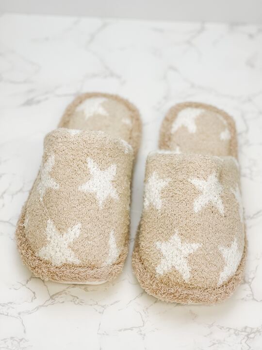 Star Fuzzy Slippers