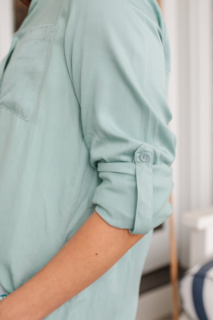 Unwavering Confidence Blouse in Light Blue