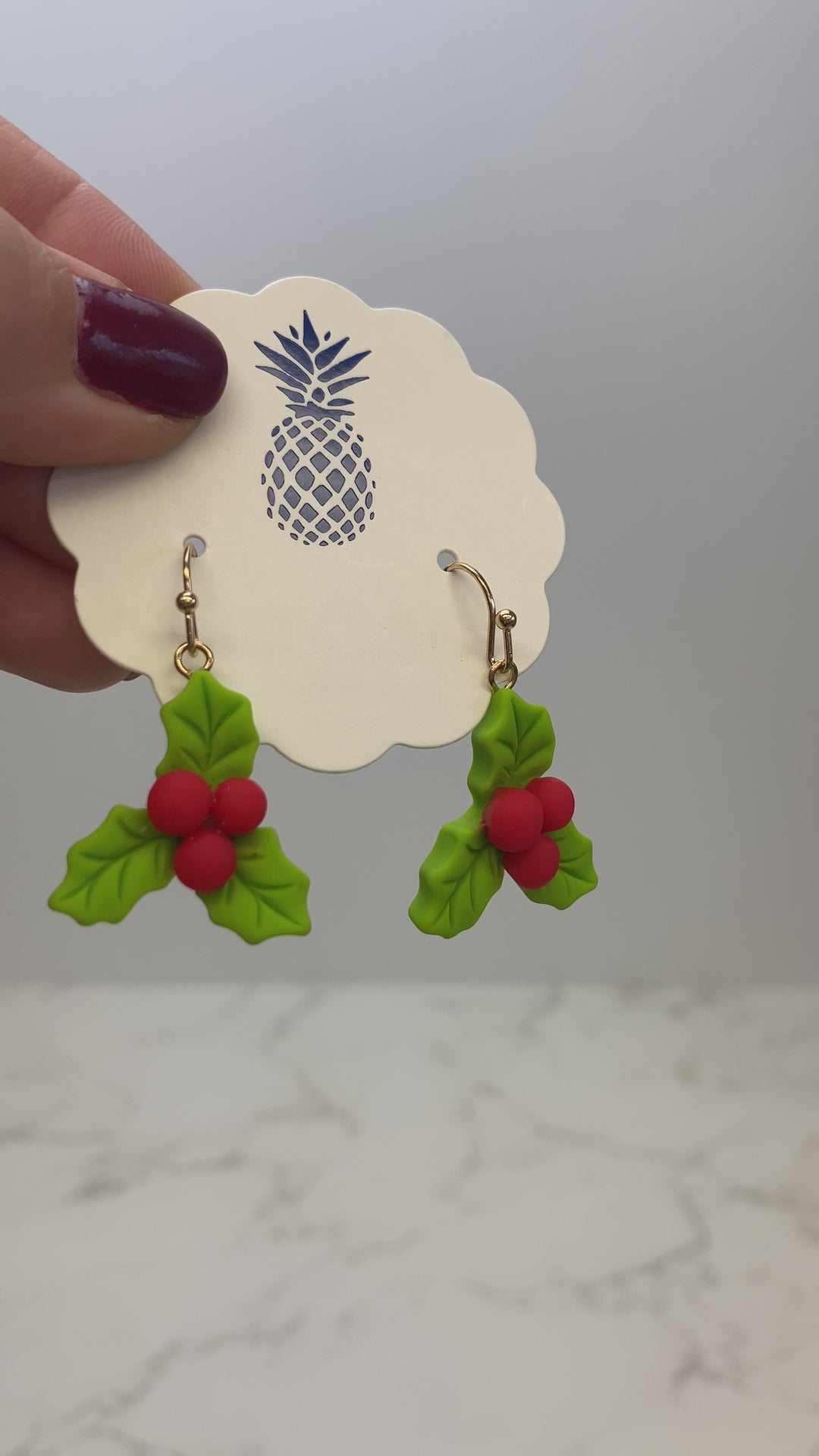 Holly Clay Dangle Earrings