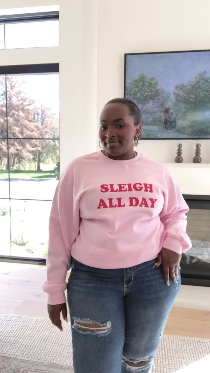 Sleigh All Day Sweatshirt In Pink