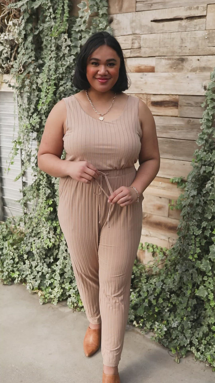 Cruiser Jumpsuit in Tan