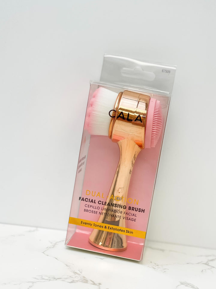 Dual Action Facial Cleansing Brush - Rose Gold