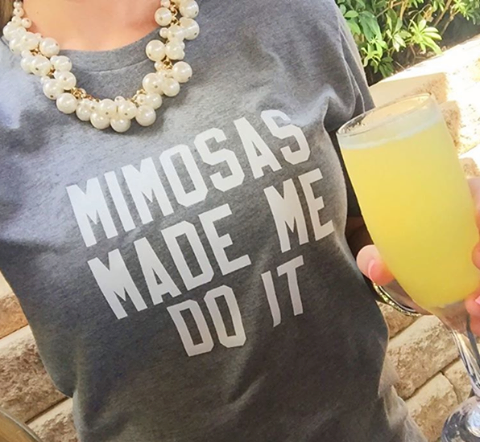 Mimosas Made Me Do It Signature Tee